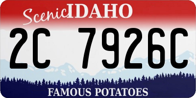 ID license plate 2C7926C