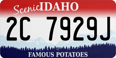 ID license plate 2C7929J