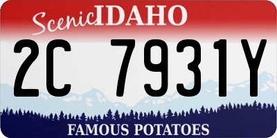 ID license plate 2C7931Y