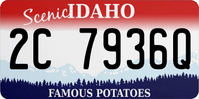 ID license plate 2C7936Q