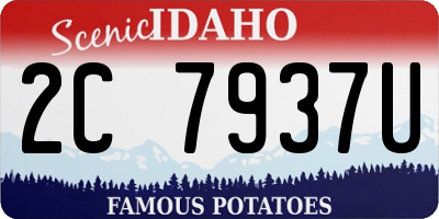 ID license plate 2C7937U