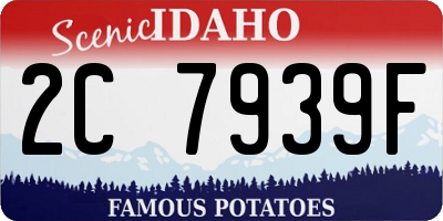 ID license plate 2C7939F