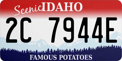ID license plate 2C7944E
