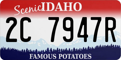 ID license plate 2C7947R