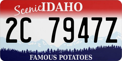 ID license plate 2C7947Z