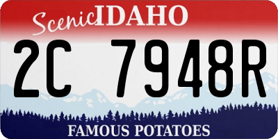 ID license plate 2C7948R