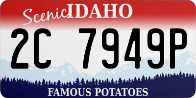 ID license plate 2C7949P