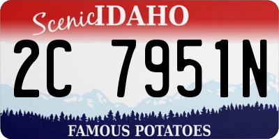 ID license plate 2C7951N