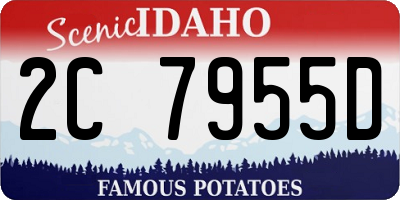ID license plate 2C7955D