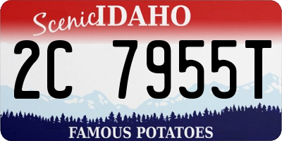 ID license plate 2C7955T