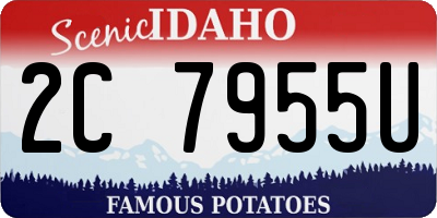 ID license plate 2C7955U