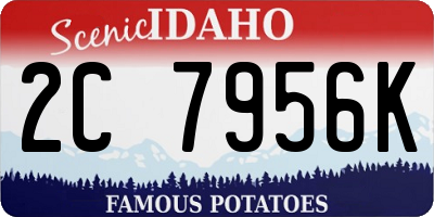 ID license plate 2C7956K