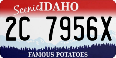 ID license plate 2C7956X