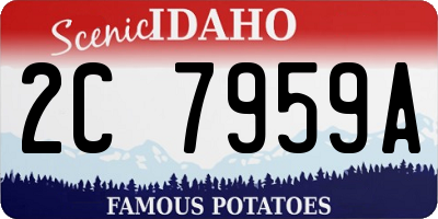 ID license plate 2C7959A