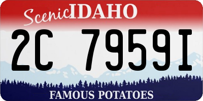 ID license plate 2C7959I
