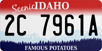 ID license plate 2C7961A