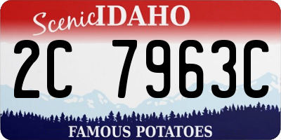 ID license plate 2C7963C