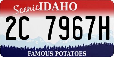 ID license plate 2C7967H