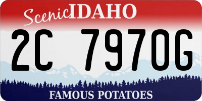 ID license plate 2C7970G