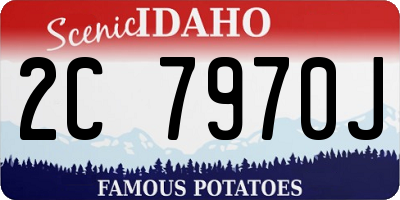 ID license plate 2C7970J