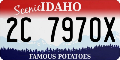ID license plate 2C7970X