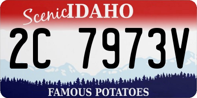 ID license plate 2C7973V