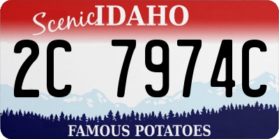 ID license plate 2C7974C