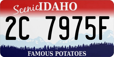 ID license plate 2C7975F