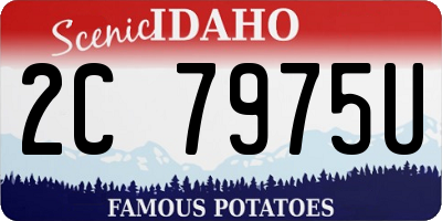 ID license plate 2C7975U
