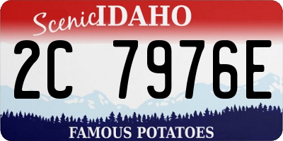 ID license plate 2C7976E