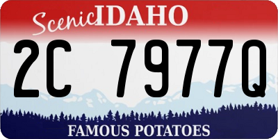 ID license plate 2C7977Q