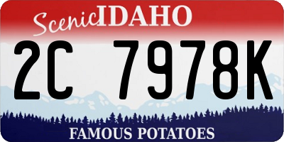 ID license plate 2C7978K