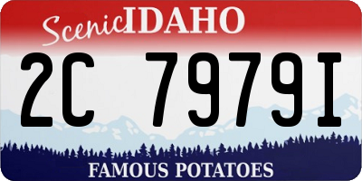 ID license plate 2C7979I