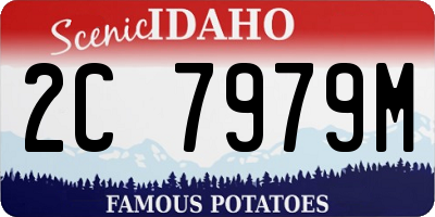 ID license plate 2C7979M