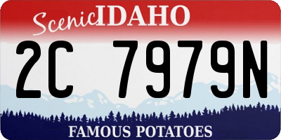 ID license plate 2C7979N