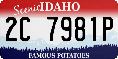 ID license plate 2C7981P
