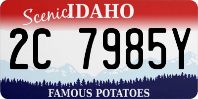 ID license plate 2C7985Y