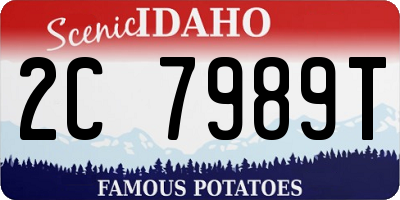 ID license plate 2C7989T