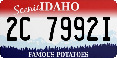 ID license plate 2C7992I