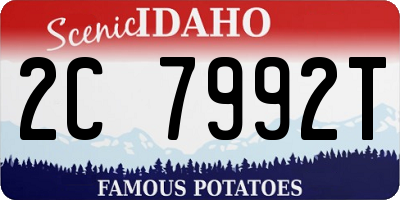 ID license plate 2C7992T