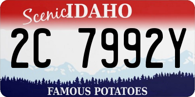 ID license plate 2C7992Y