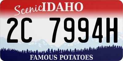 ID license plate 2C7994H