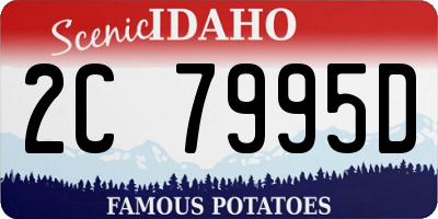 ID license plate 2C7995D