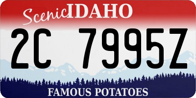 ID license plate 2C7995Z