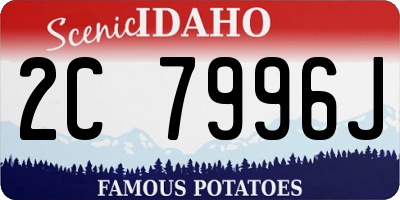 ID license plate 2C7996J