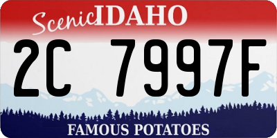 ID license plate 2C7997F