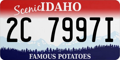 ID license plate 2C7997I