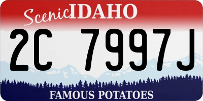 ID license plate 2C7997J