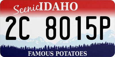 ID license plate 2C8015P