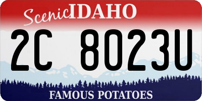 ID license plate 2C8023U